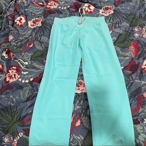 Used FIGS fresh aqua small Livingston scrub pants